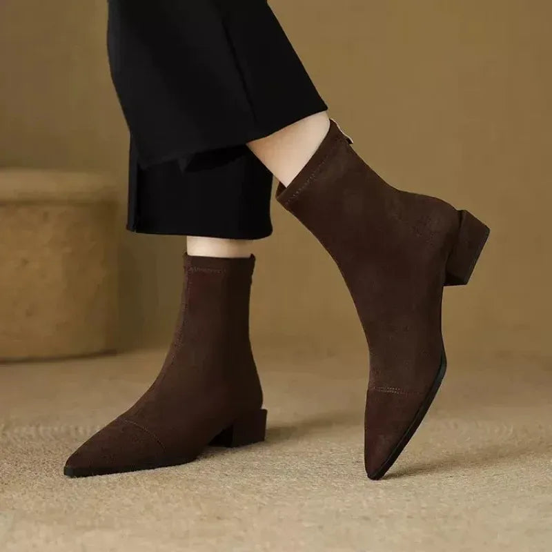Delphine | Pointed-Toe Ankle Boots
