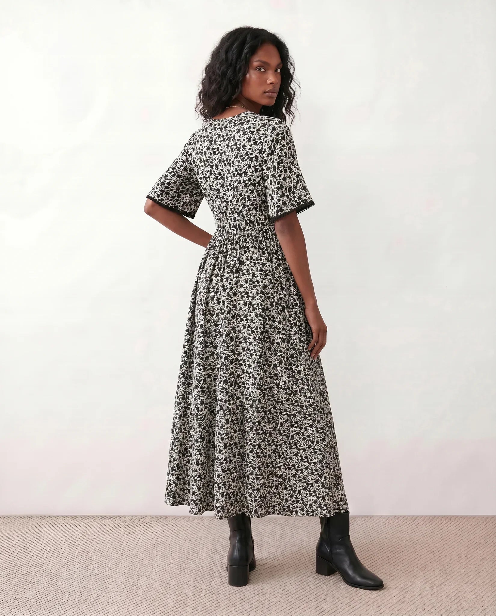 Ines Floral A-Line Maxi Dress