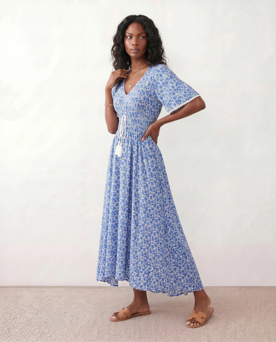 Ines Floral A-Line Maxi Dress