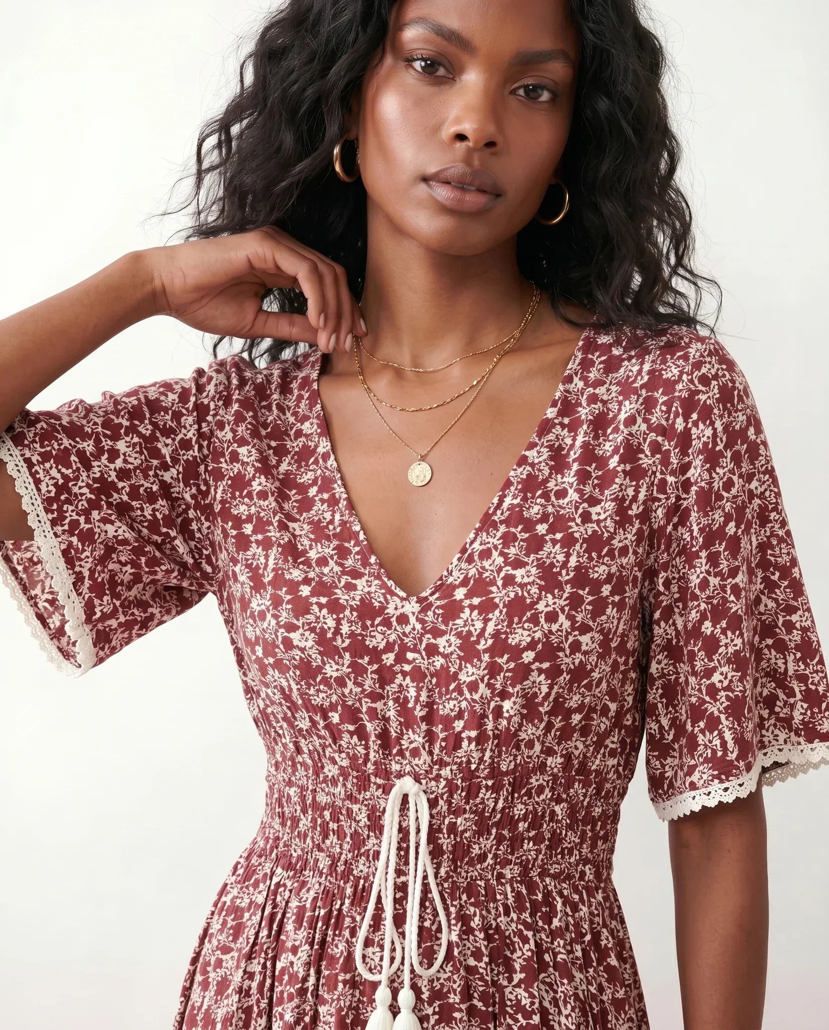 Ines Floral A-Line Maxi Dress