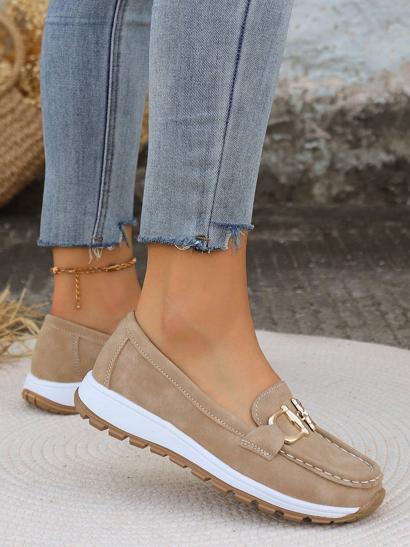 Elly - Chic Buckle Loafers