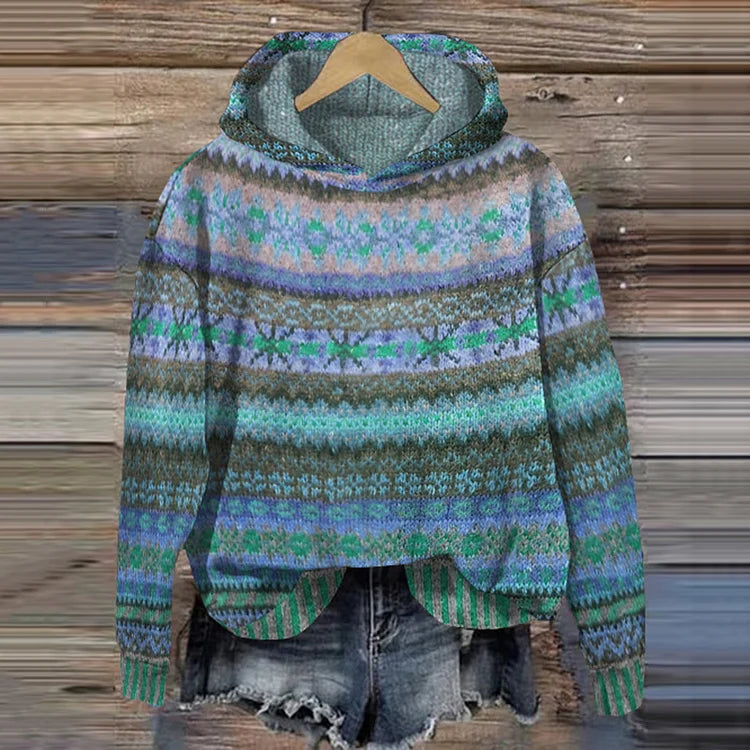 Anja™ - Ethnic Knitted Hoodie