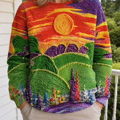 Martine | Sunset Print Sweatshirt
