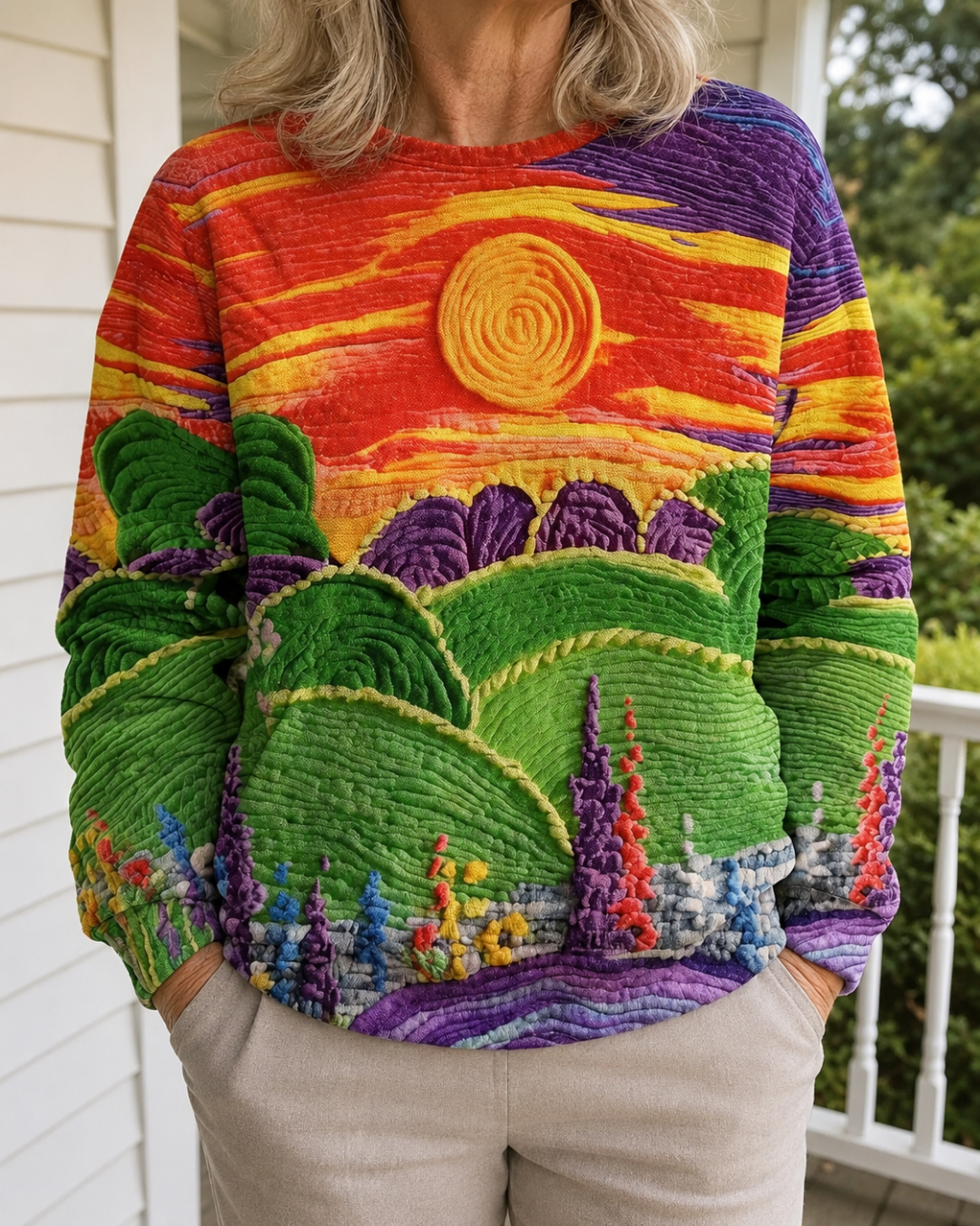 Martine | Sunset Print Sweatshirt