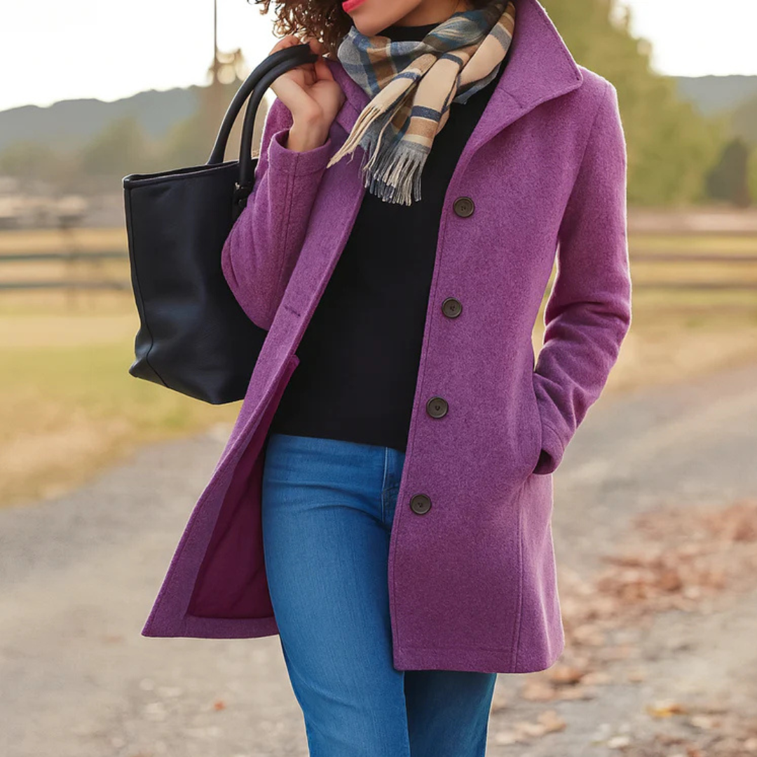 Pauline | Classic Button-Front Coat