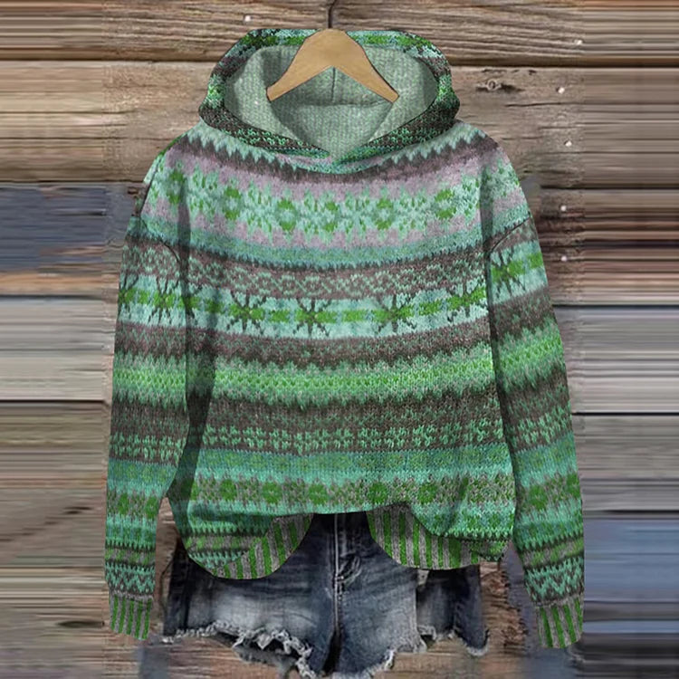 Anja™ - Ethnic Knitted Hoodie