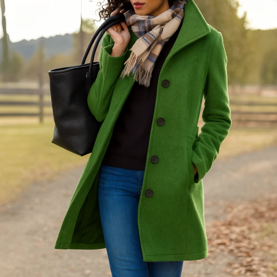 Pauline | Classic Button-Front Coat