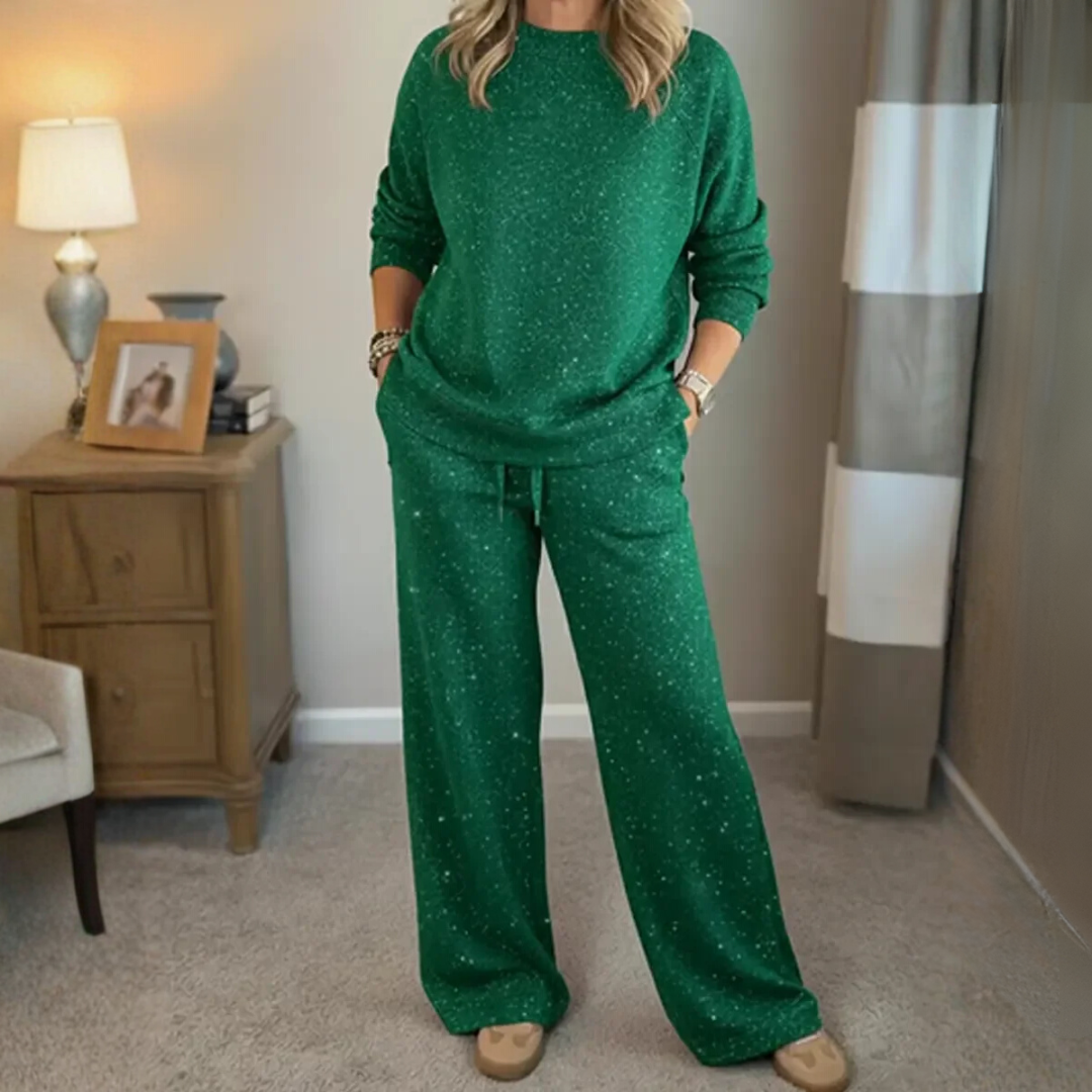 Belle Crystal | Sparkling Winter Two-Piece Set