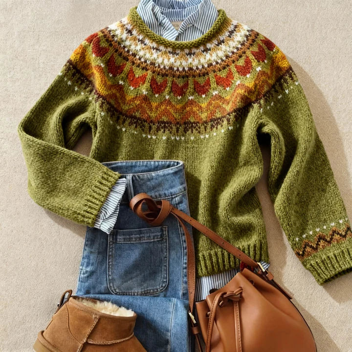 Noëlle | Nordic Jacquard Sweater