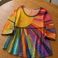 Odile | Quilted Tunic with 3/4 Sleeves