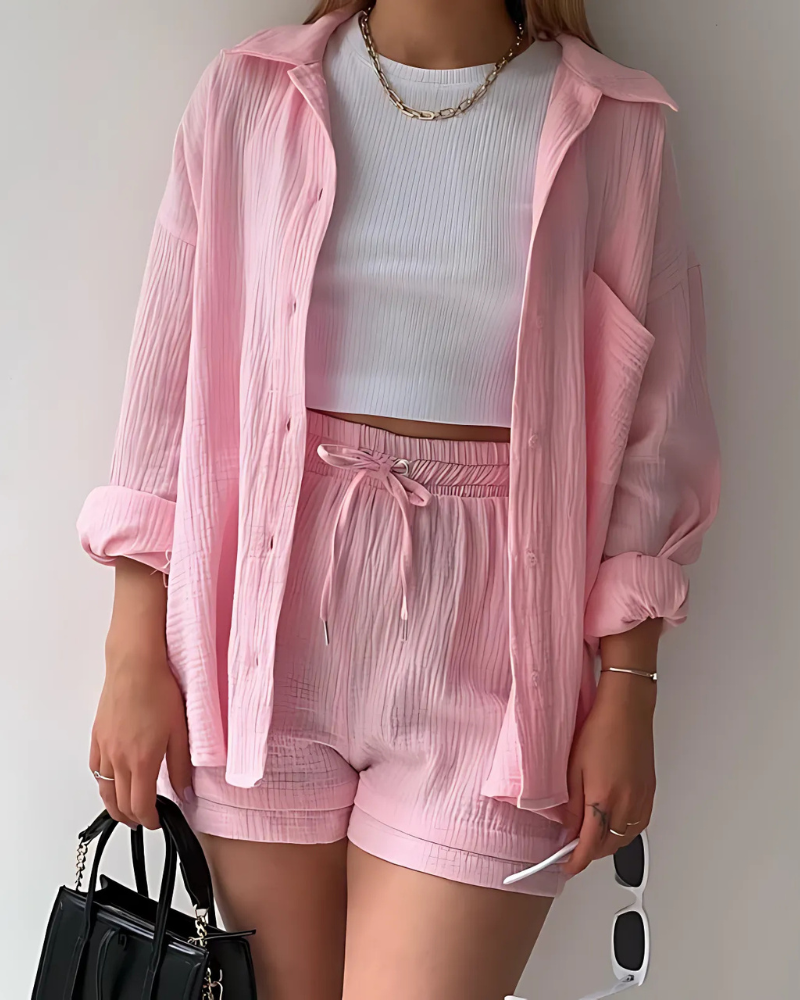Phoebe | Cotton Shorts Set