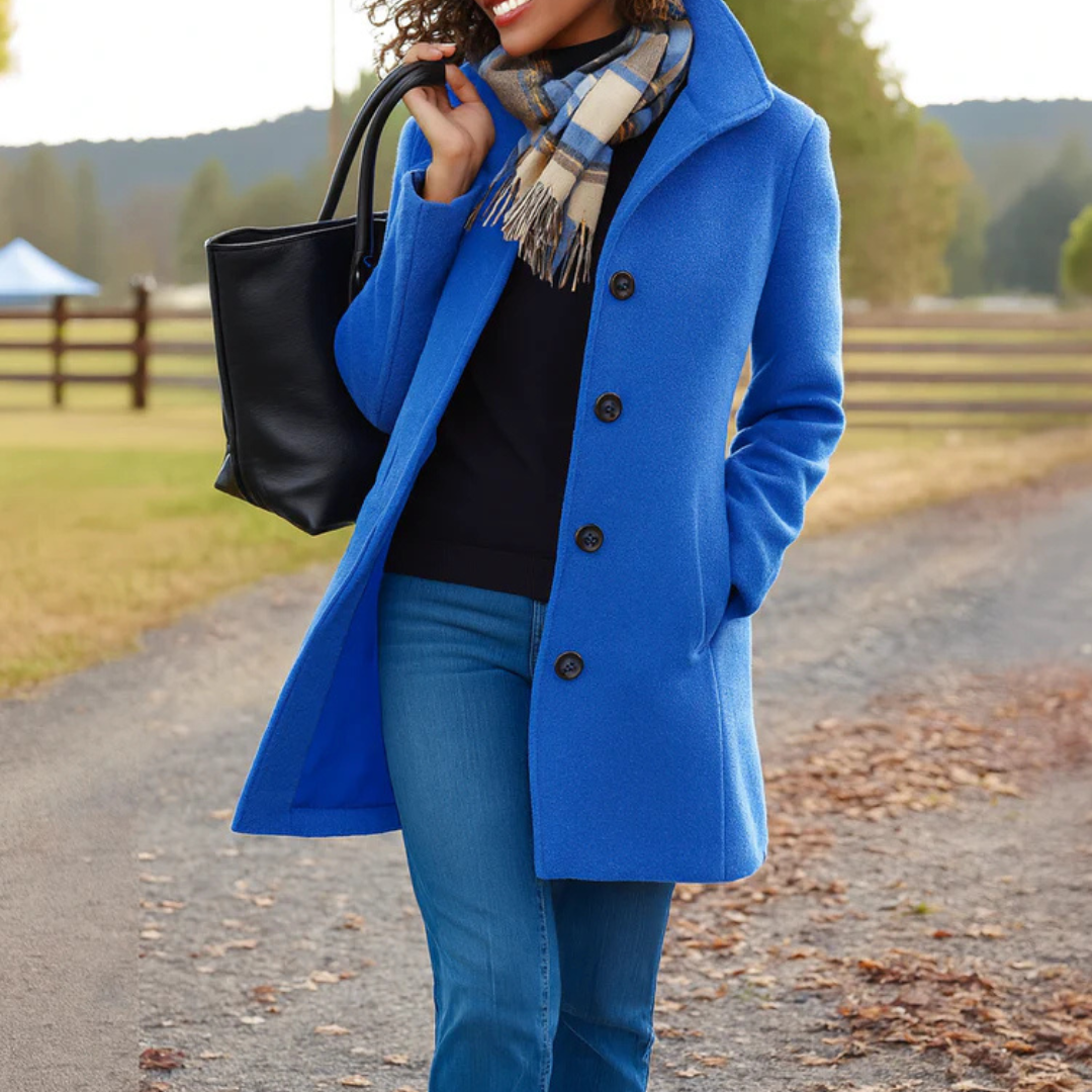 Pauline | Classic Button-Front Coat