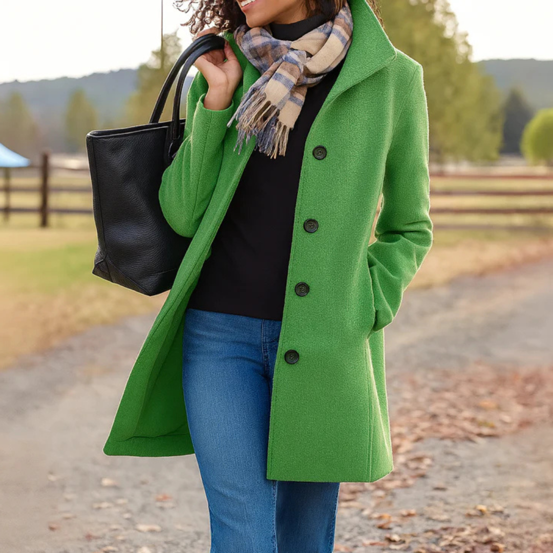 Pauline | Classic Button-Front Coat