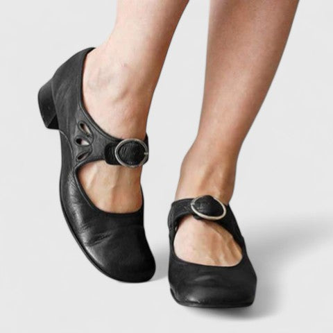 Chloé | Open-Cutout Buckle Flats