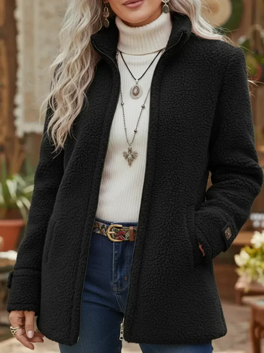 Vanessa | Cozy Full Zip Fleece Jacket