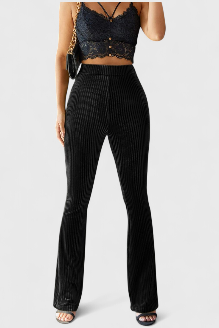 Velvet Flared Pants by Liset