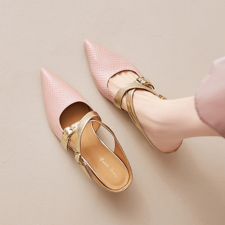 Zelle Genuine Leather Mules