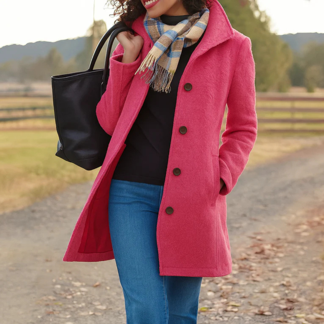 Pauline | Classic Button-Front Coat