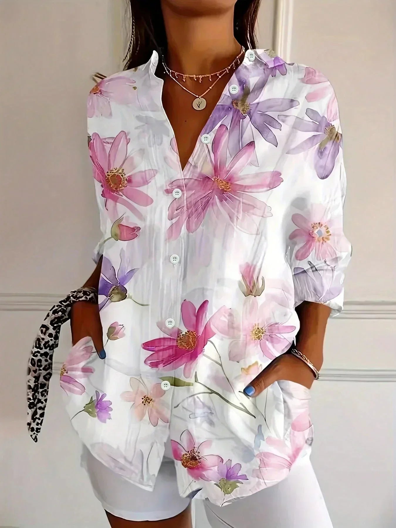 Terri™ | Colorful Blouse with Playful Print