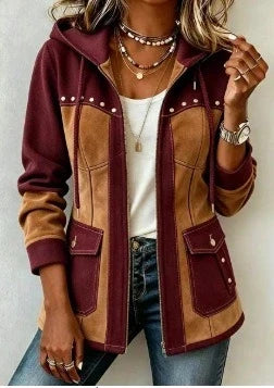 Véronique | Two-Tone Hooded Jacket