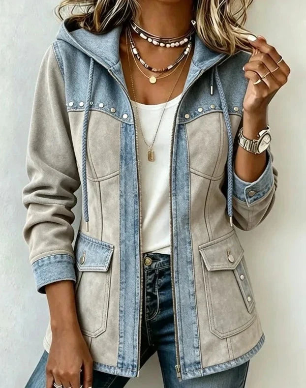 Véronique | Two-Tone Hooded Jacket
