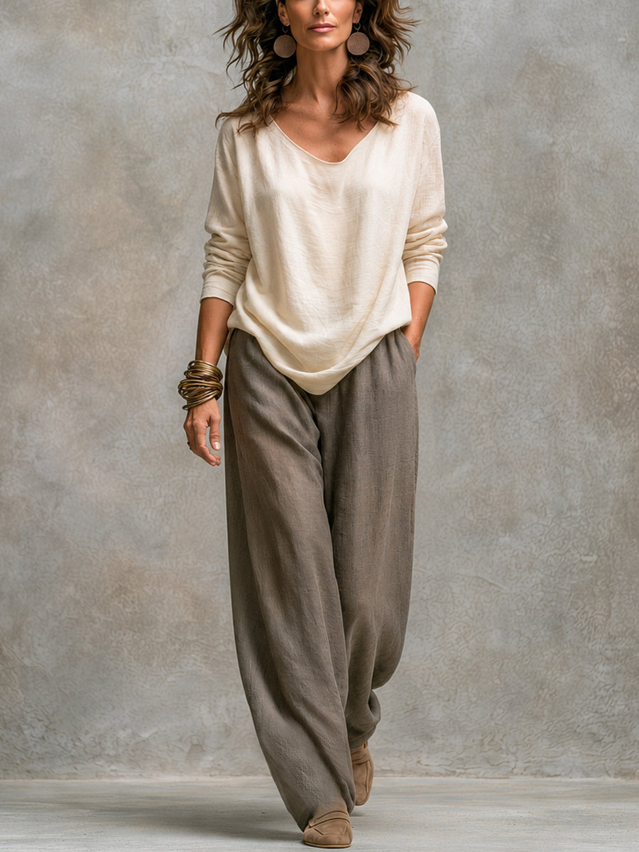 Dune | Draped Open-Front Three-Piece Set