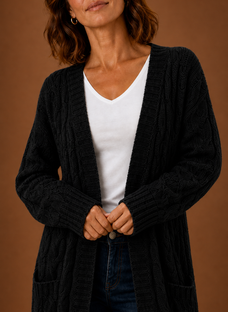 Areleon | Cable Knit Cardigan