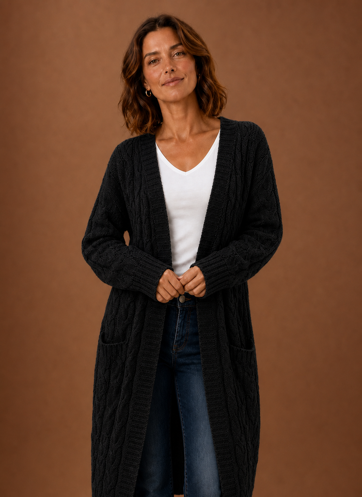 Areleon | Cable Knit Cardigan