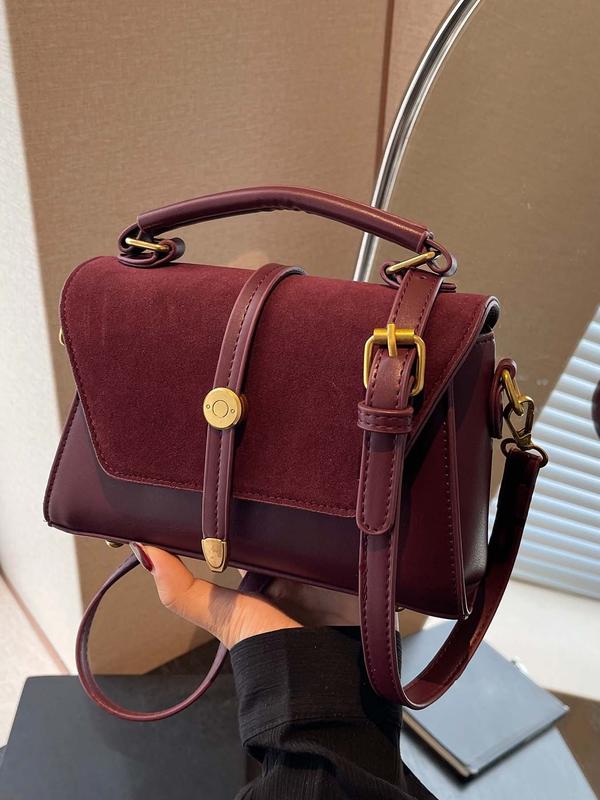 Alwina™ - Trendy Contrast Stitching Shoulder Bag