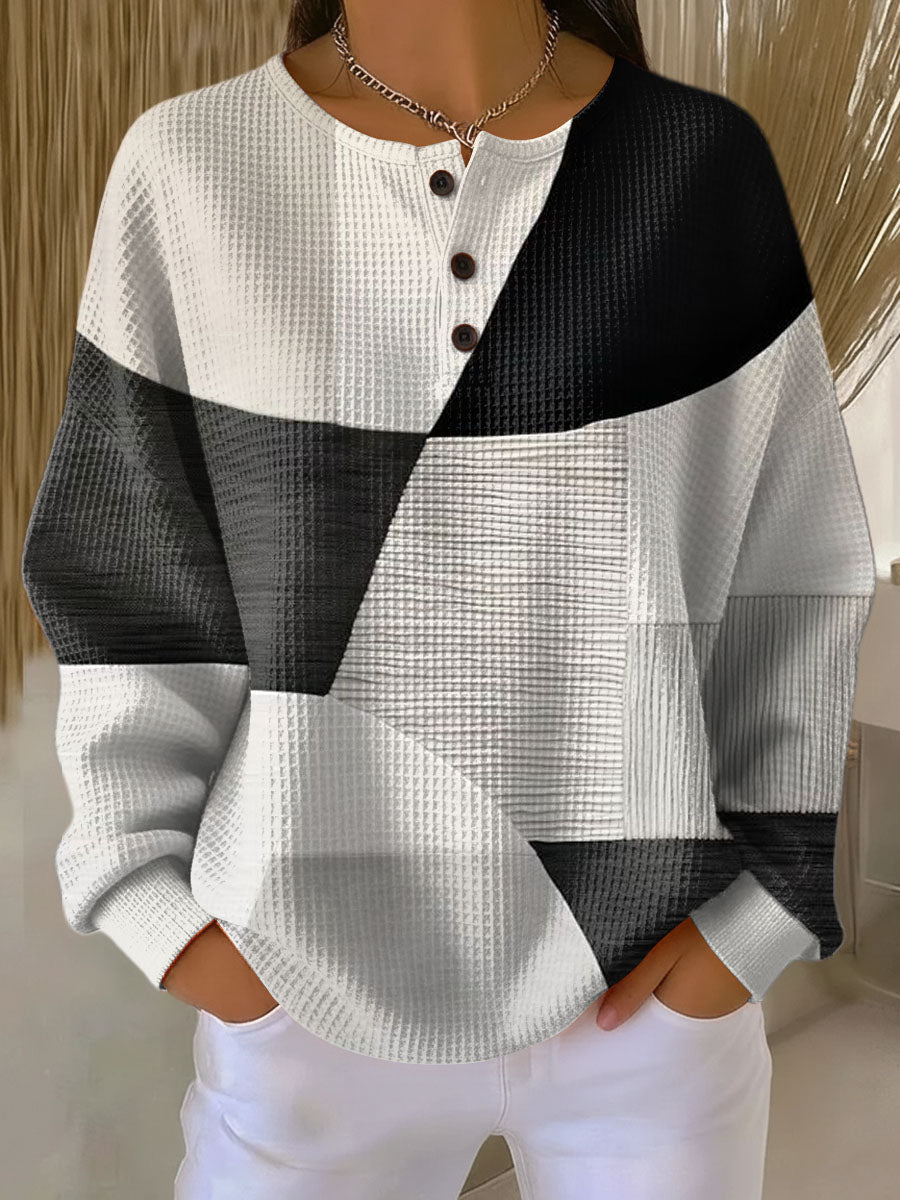 Adeline | Warm Waffle Knit Sweater