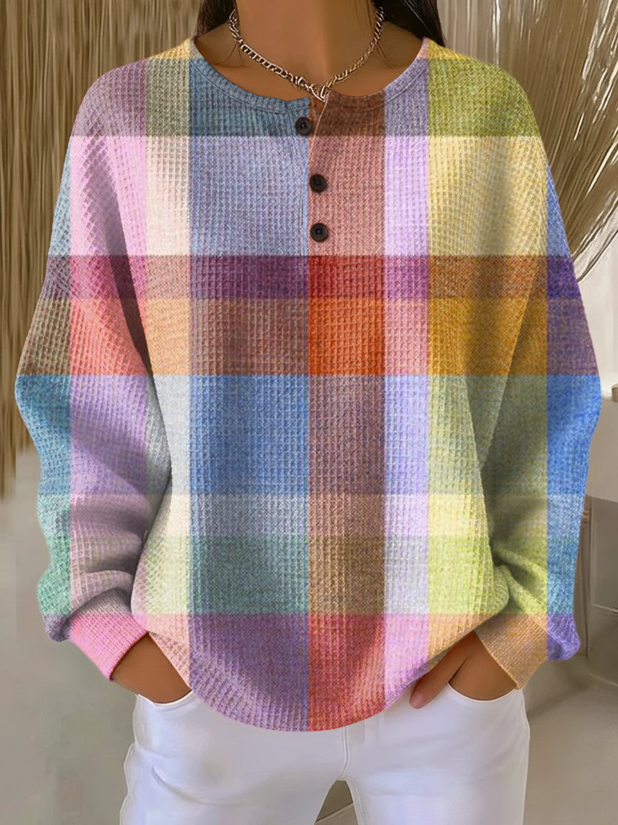 Adeline | Warm Waffle Knit Sweater