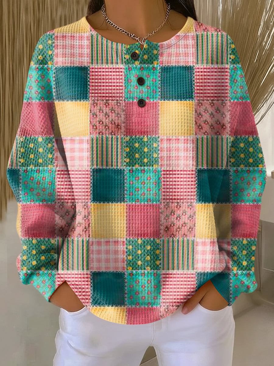 Adeline | Warm Waffle Knit Sweater