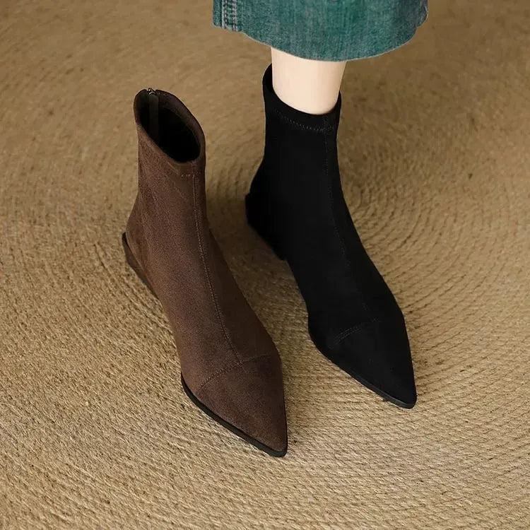Delphine | Pointed-Toe Ankle Boots