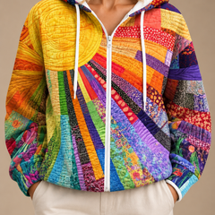 Valentine | Quilted Zip-Up Hooded Jacket