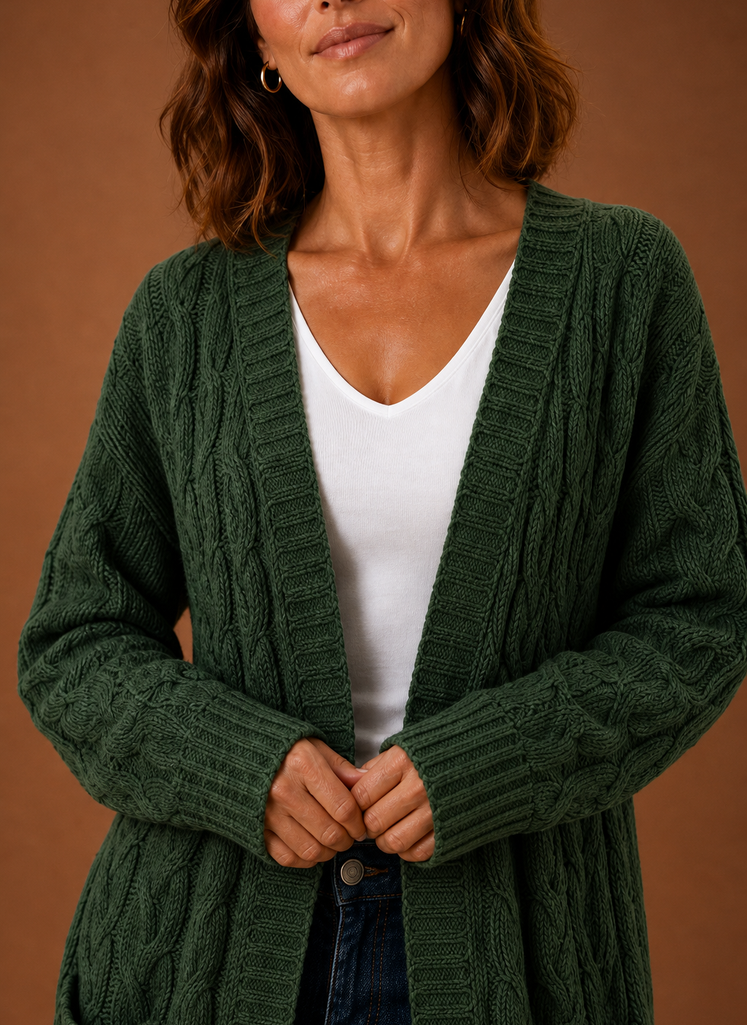 Areleon | Cable Knit Cardigan