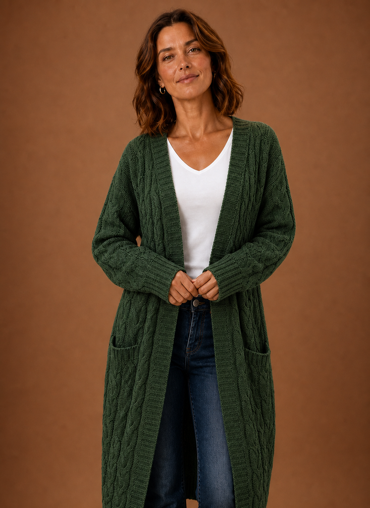Areleon | Cable Knit Cardigan