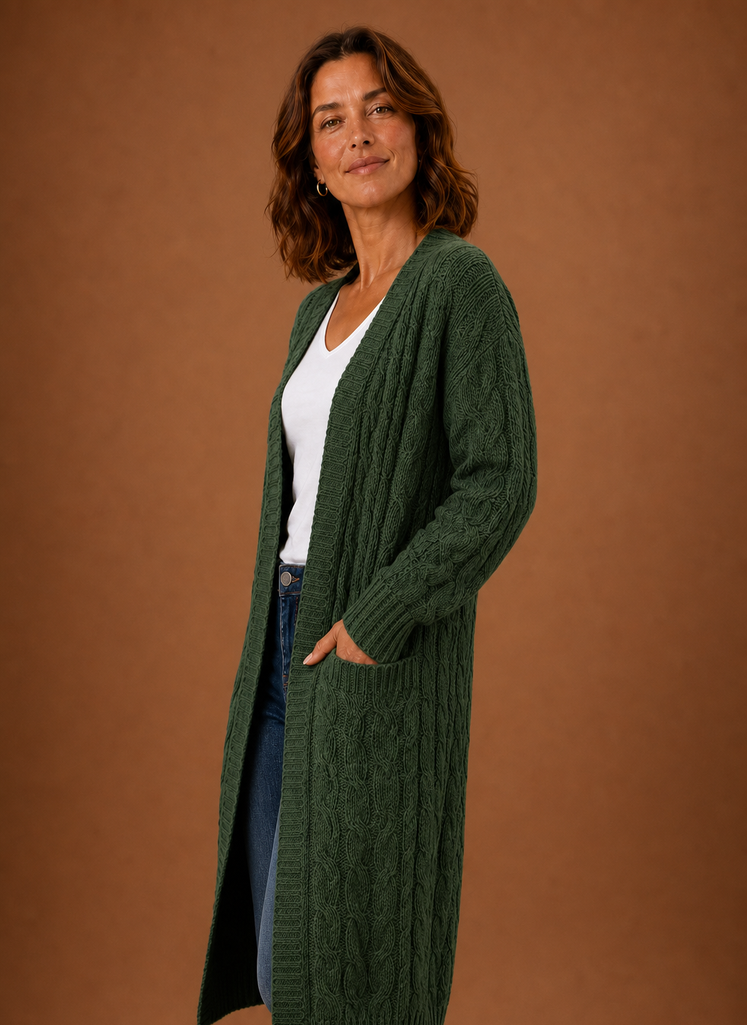 Areleon | Cable Knit Cardigan