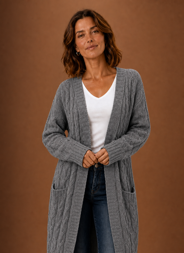 Areleon | Cable Knit Cardigan