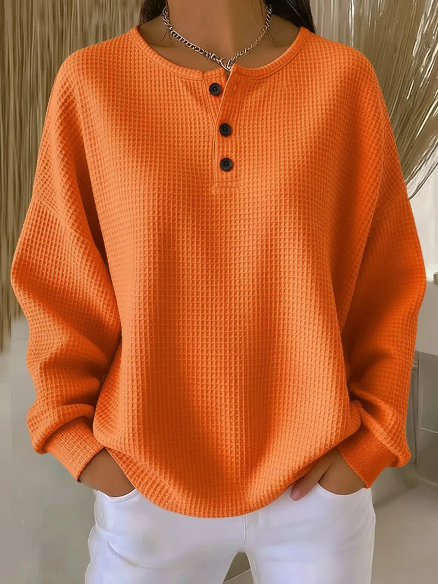 Adeline | Warm Waffle Knit Sweater
