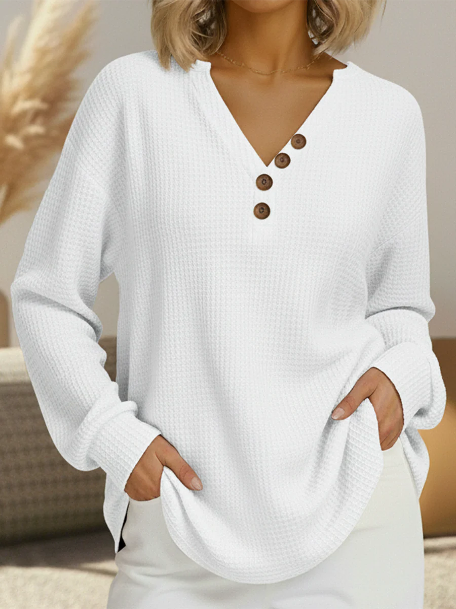 Adeline | Warm Waffle Knit Sweater