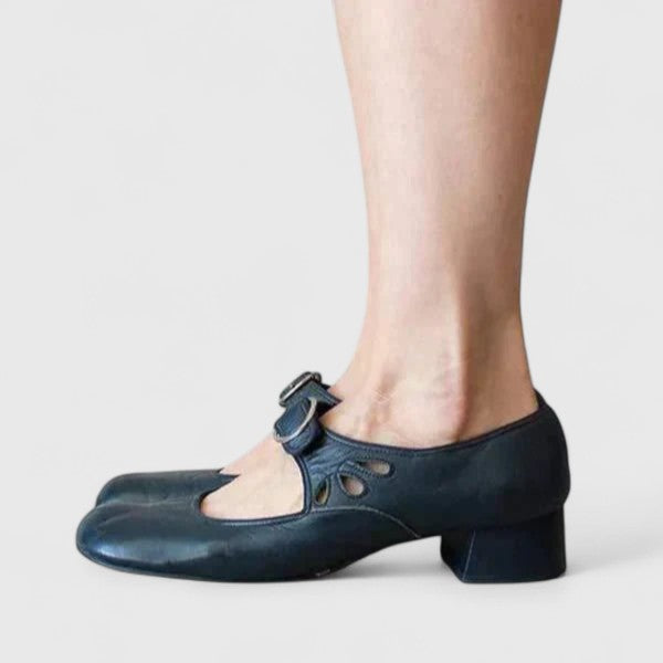 Chloé | Open-Cutout Buckle Flats