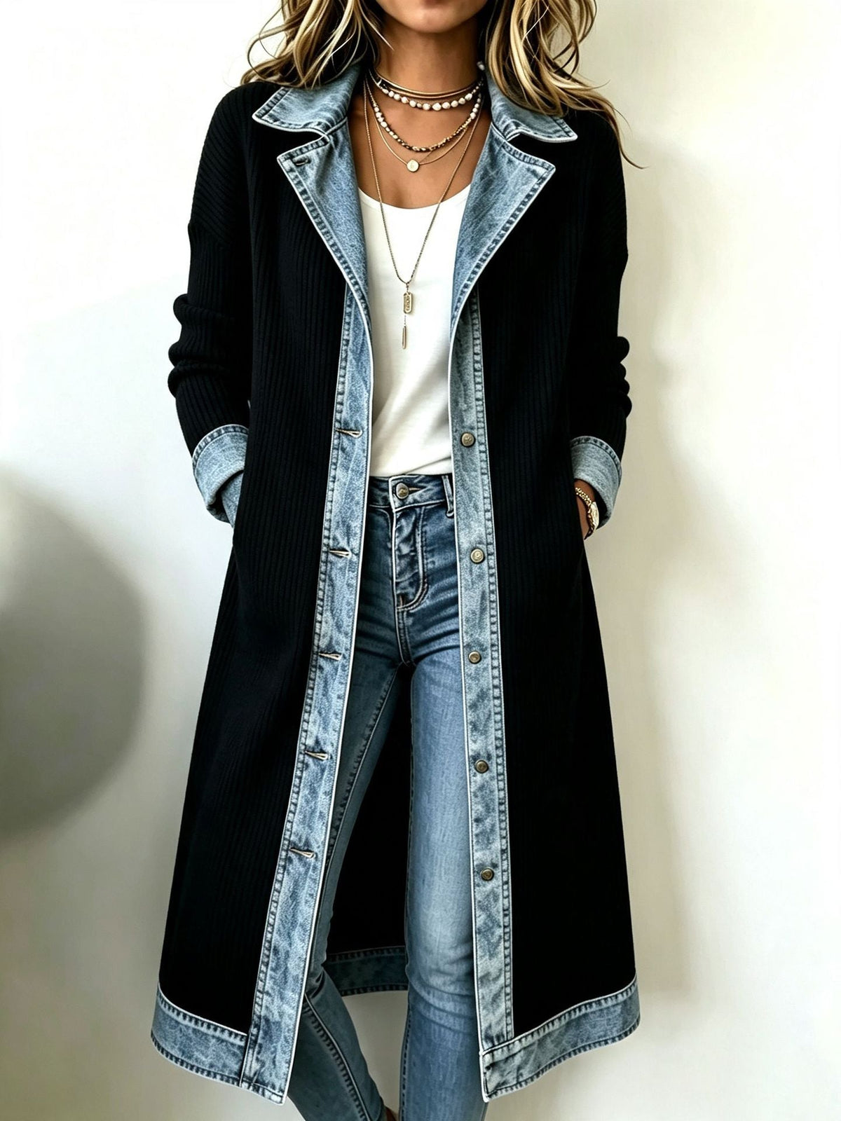 Riley | Casual Long-Line Knit Cardigan