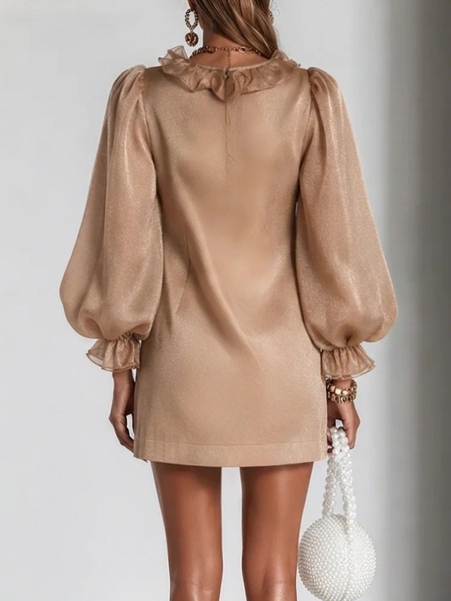 Emery | Elegant Ruffle Detail Mini Dress