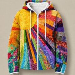 Valentine | Quilted Zip-Up Hooded Jacket