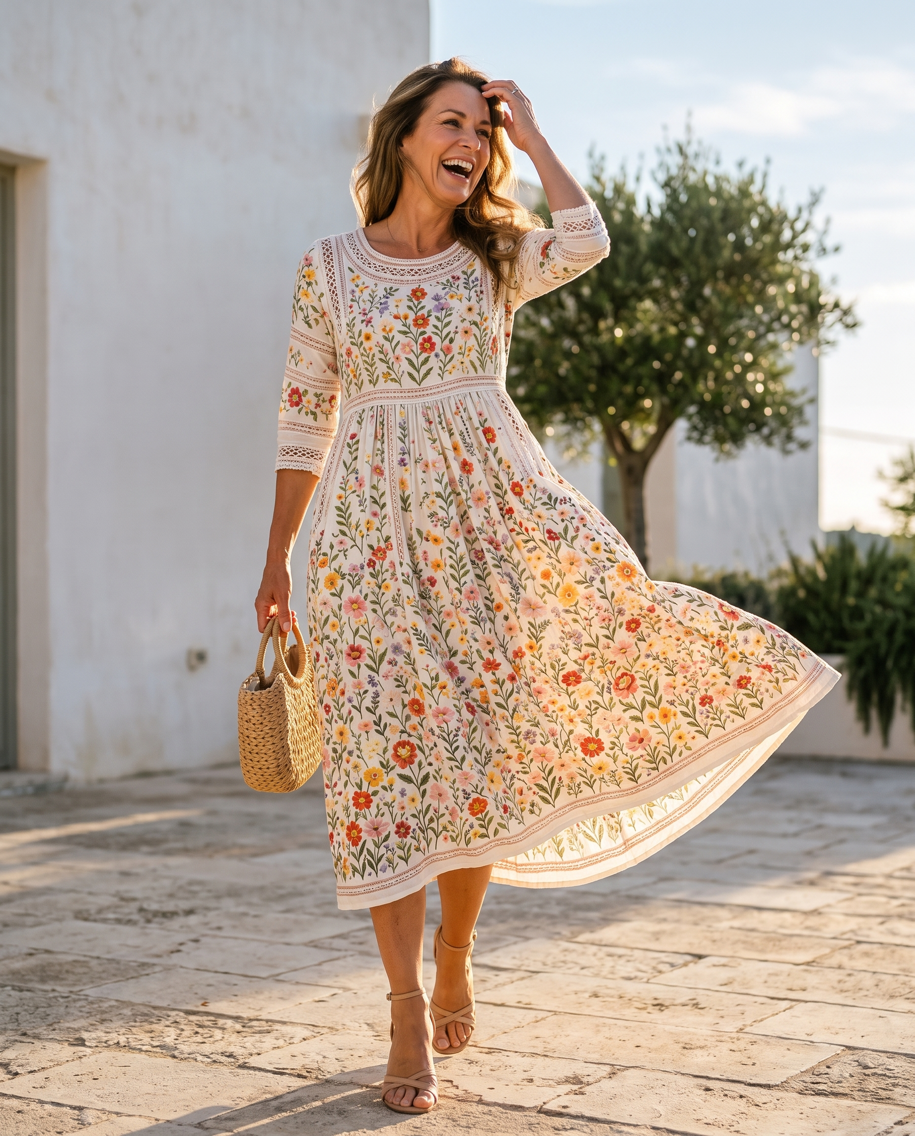 Florence | Wildflower  Meadow Midi Dress