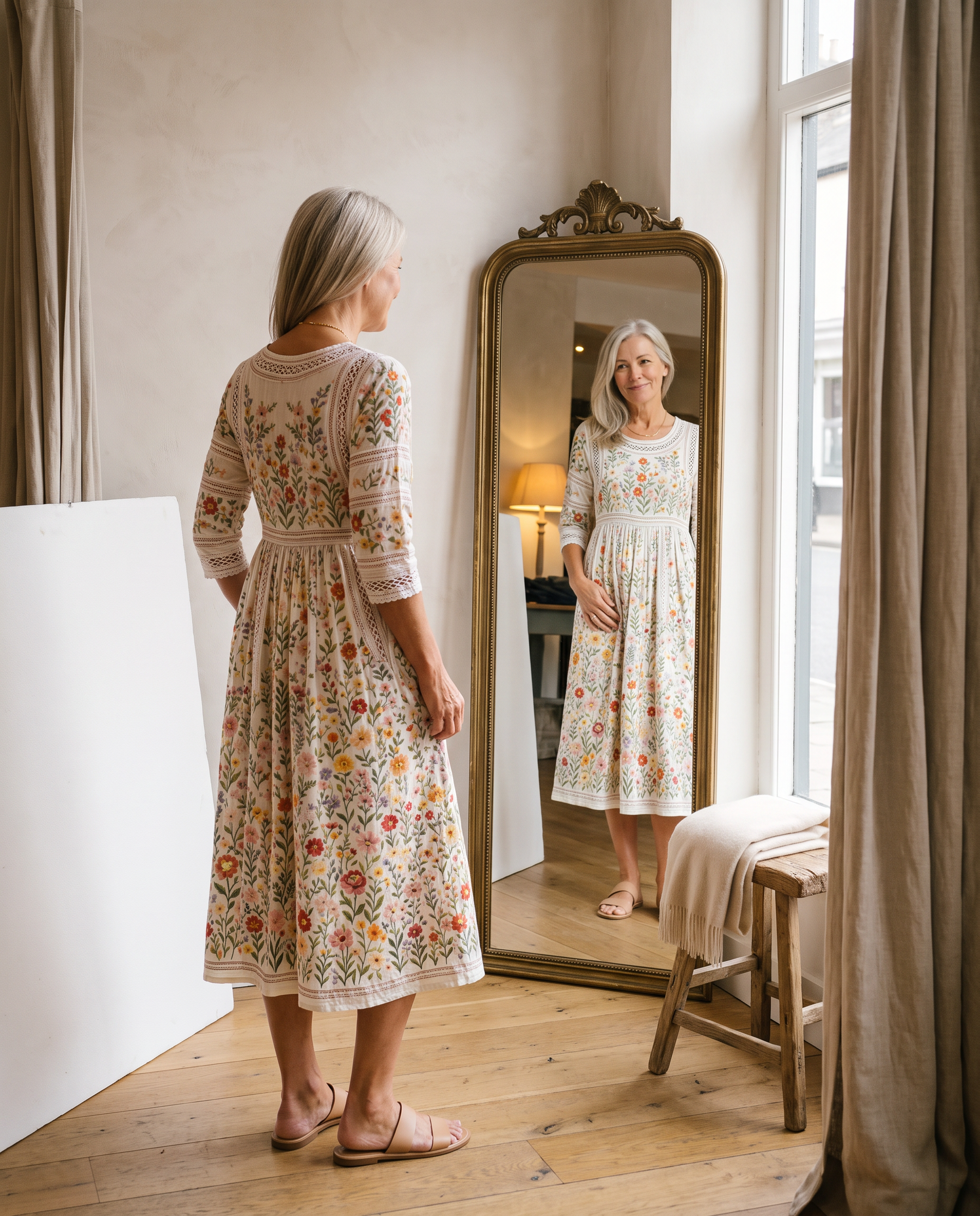 Florence | Wildflower  Meadow Midi Dress