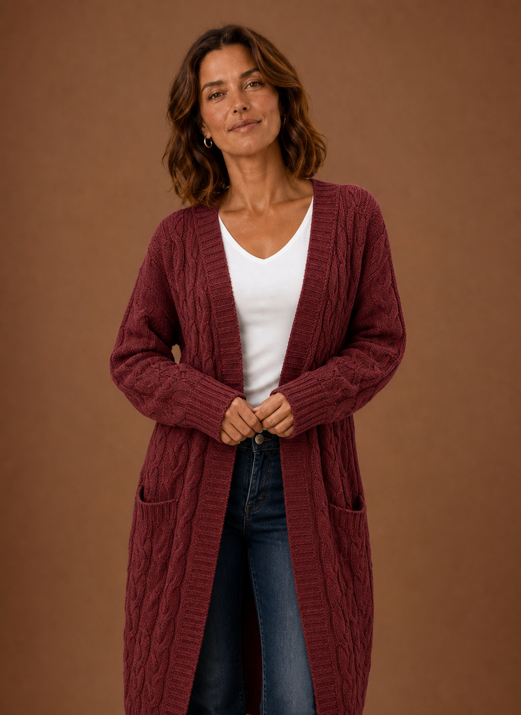 Areleon | Cable Knit Cardigan